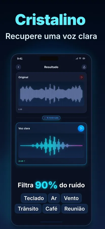 Captura de tela do Noise Reducer